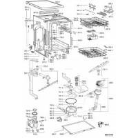 Vue eclatee lave vaisselle bosch silence plus